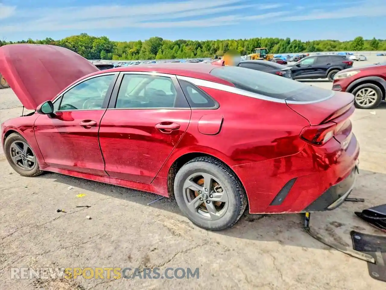 2 fotografías del automóvil dañado 5XXG14J27MG016526 KIA K5 2021
