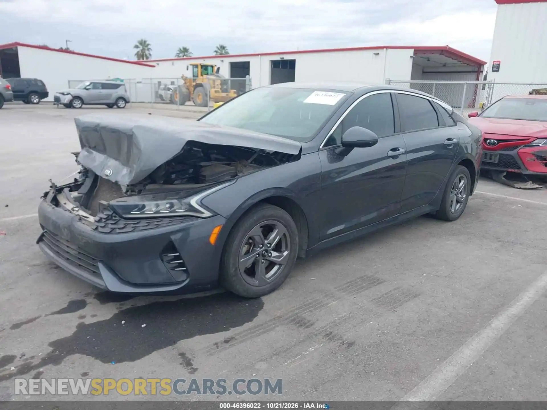 2 fotografías del automóvil dañado 5XXG14J27MG019524 KIA K5 2021