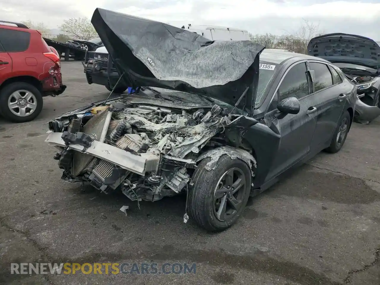 1 Photograph of a damaged car 5XXG14J27MG047582 KIA K5 2021