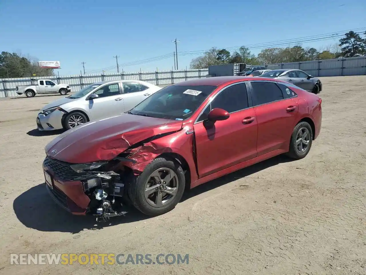 1 Photograph of a damaged car 5XXG14J27MG067217 KIA K5 2021
