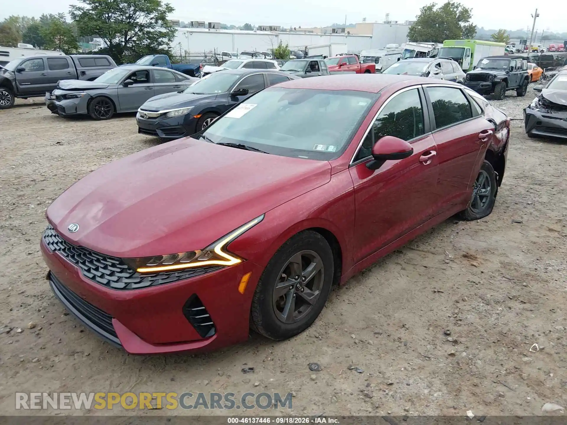 2 fotografías del automóvil dañado 5XXG24J2XMG026111 KIA K5 2021
