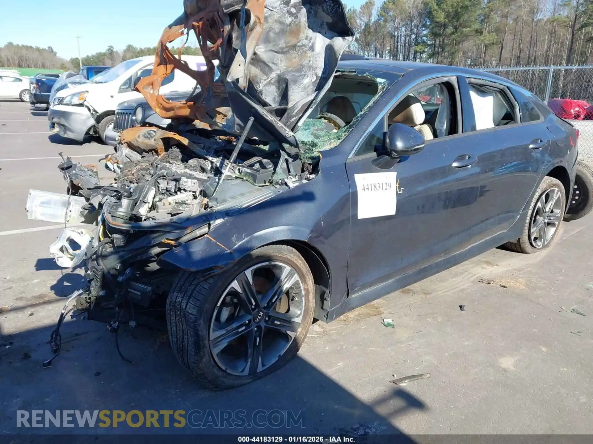 2 Photograph of a damaged car 5XXG34J20MG002896 KIA K5 2021