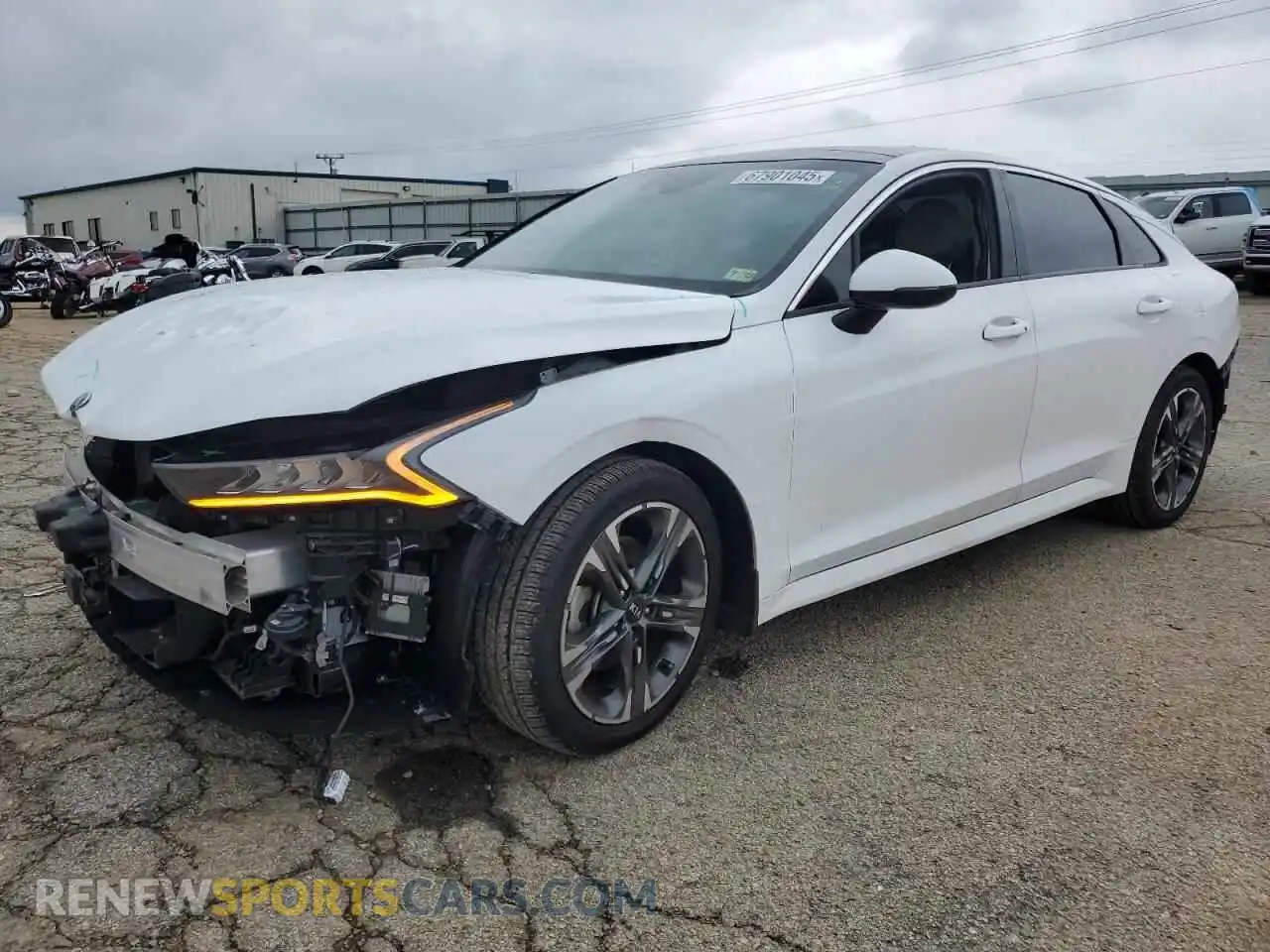 1 Photograph of a damaged car 5XXG34J22MG040212 KIA K5 2021