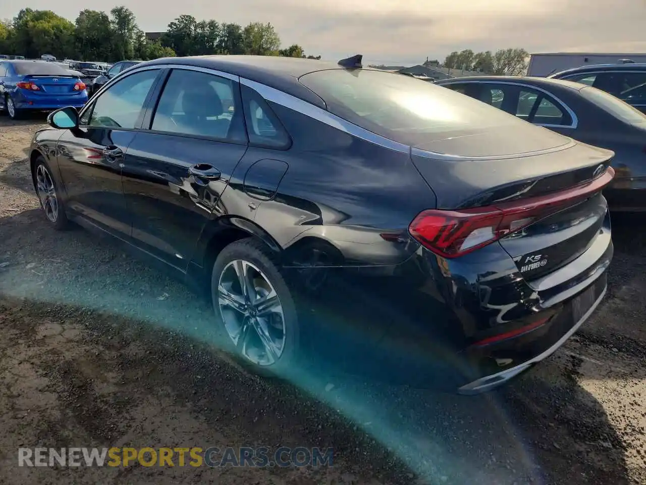 2 fotografías del automóvil dañado 5XXG34J23MG035830 KIA K5 2021