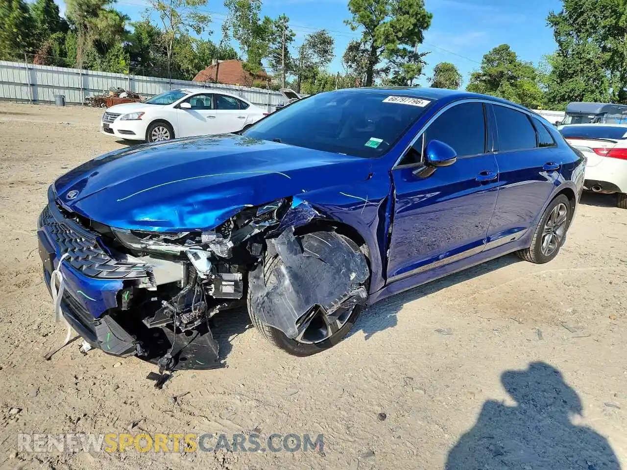 1 Photograph of a damaged car 5XXG34J27MG008775 KIA K5 2021