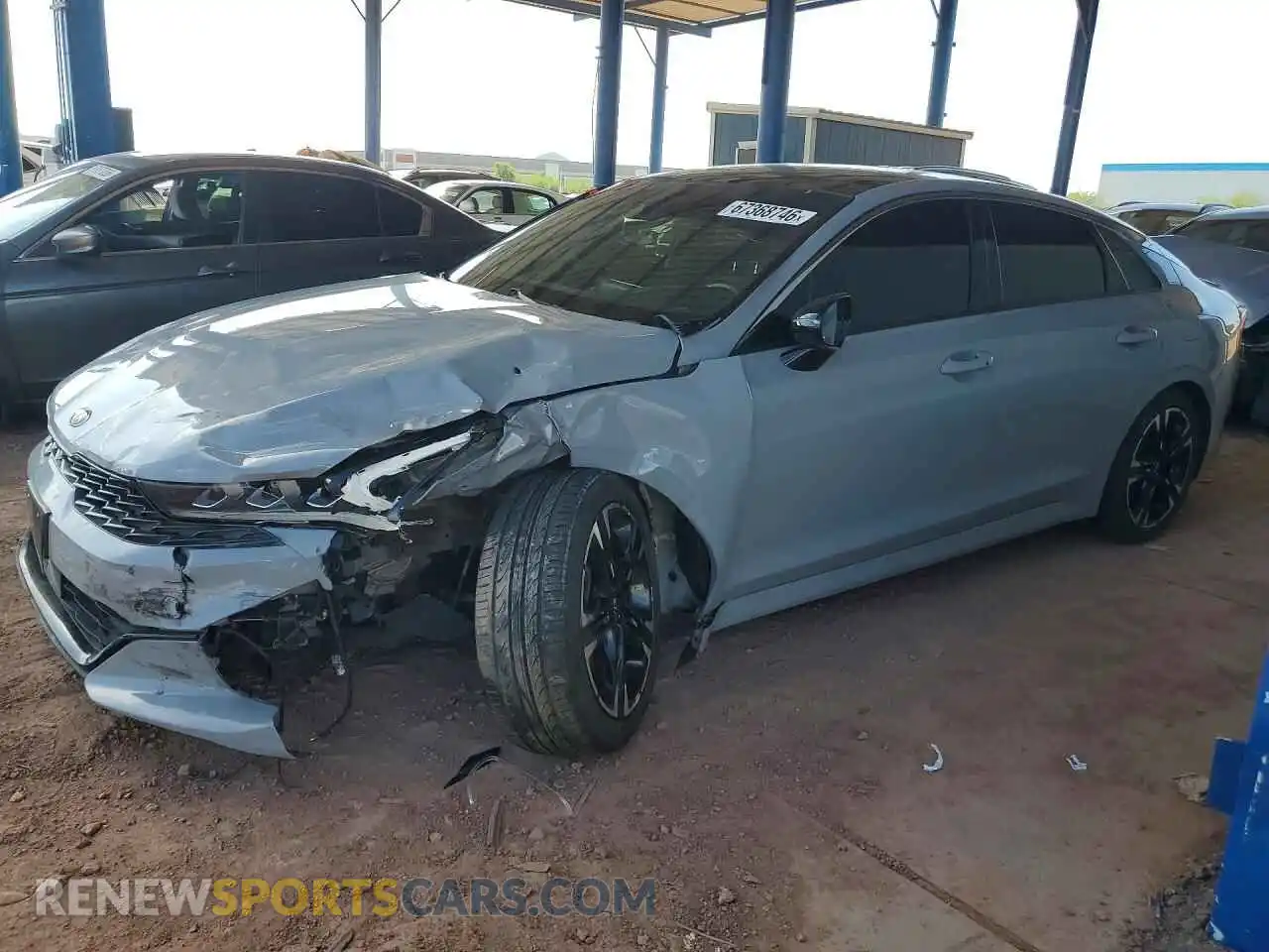 1 Photograph of a damaged car 5XXG64J20MG080487 KIA K5 2021