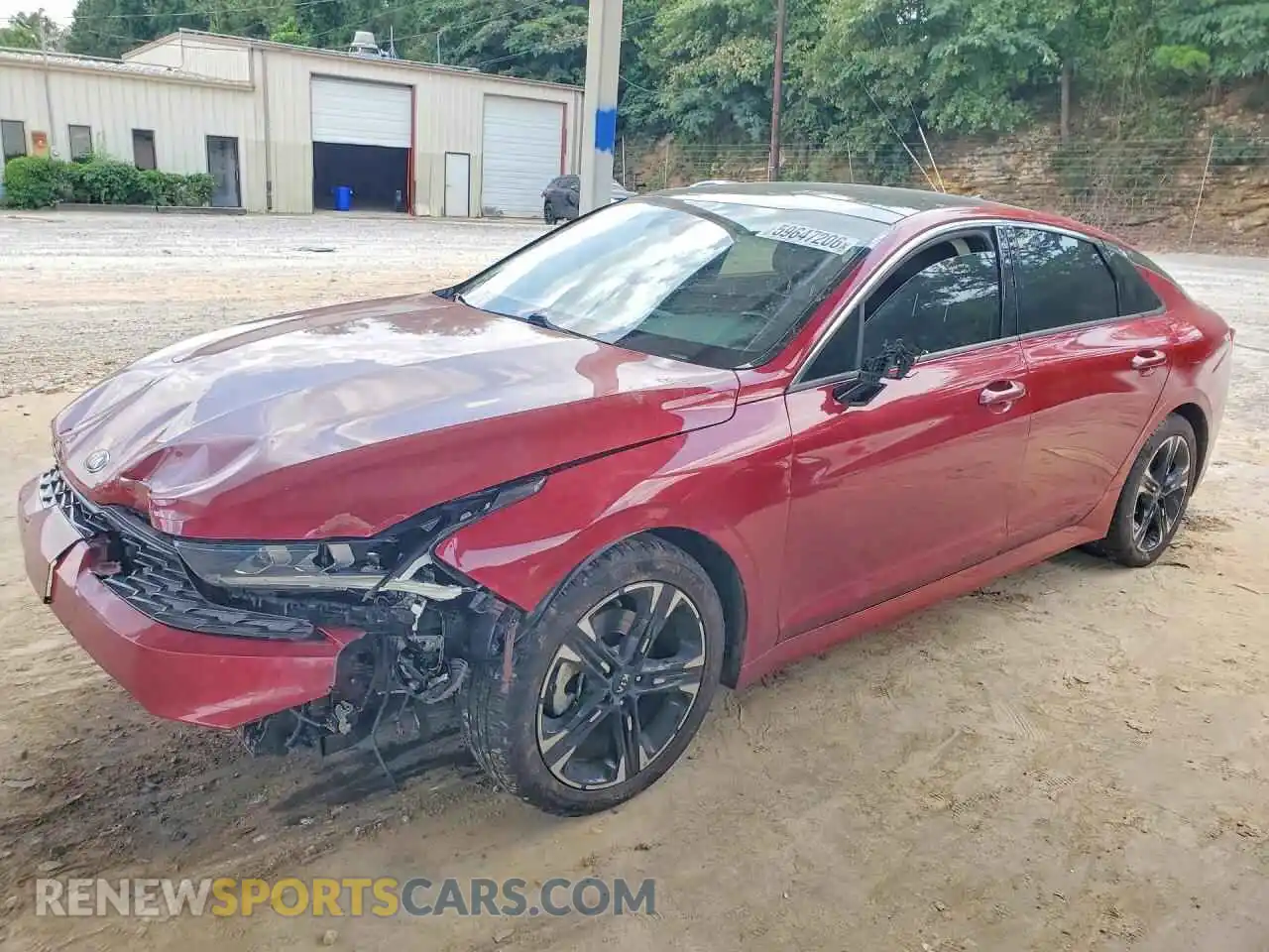 1 Photograph of a damaged car 5XXG64J21MG060717 KIA K5 2021