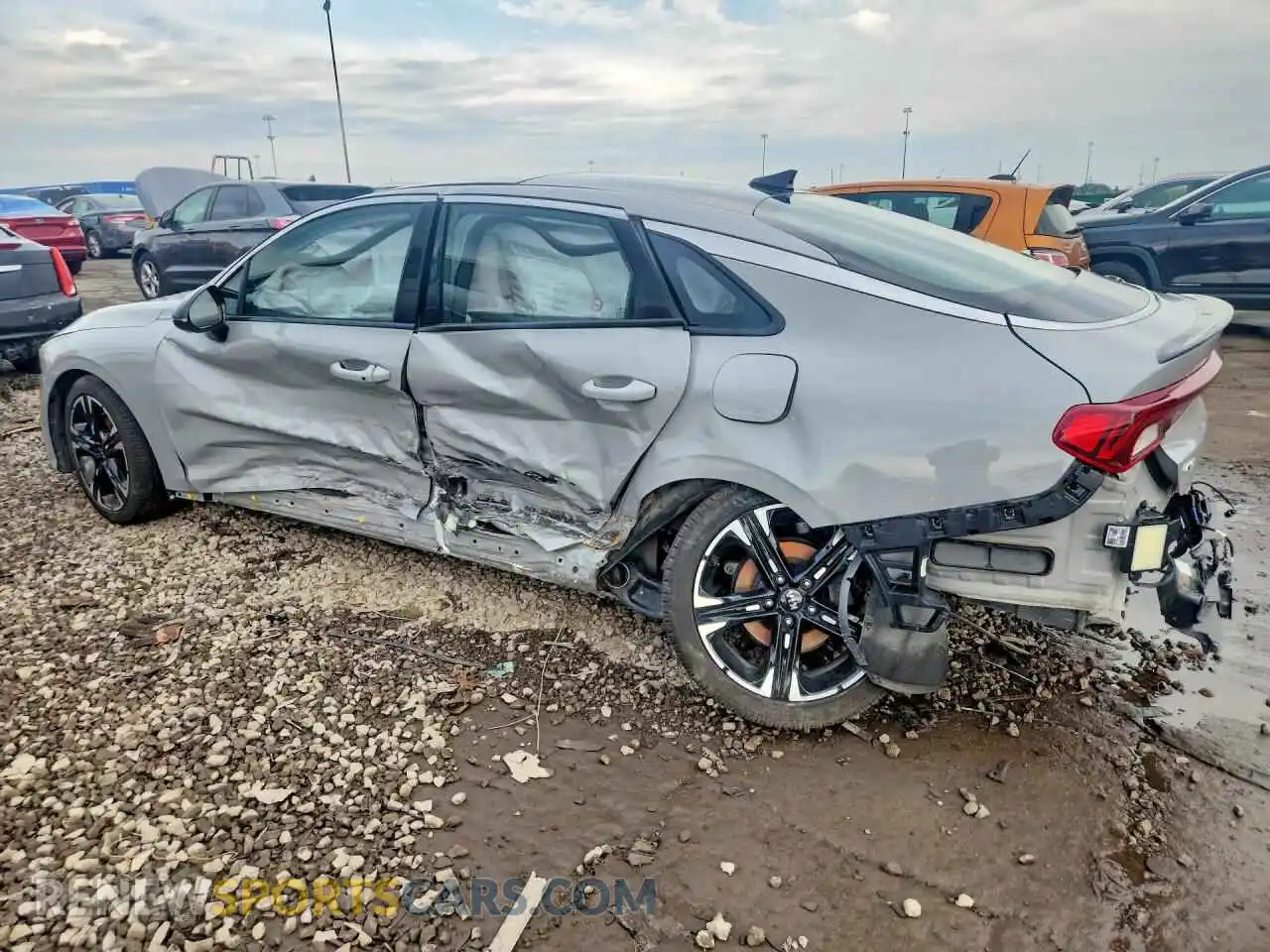 2 fotografías del automóvil dañado 5XXG64J27MG030511 KIA K5 2021