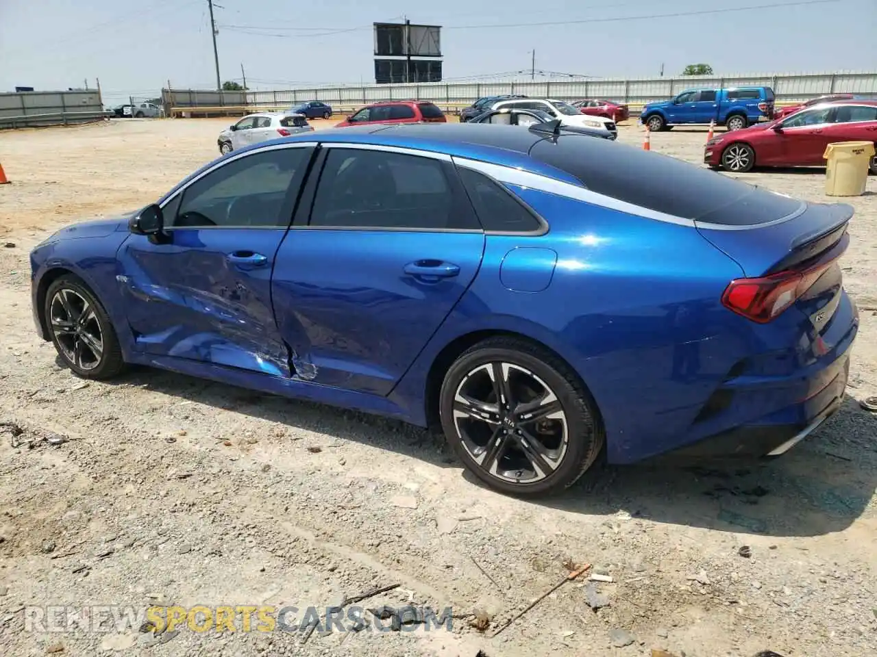 2 fotografías del automóvil dañado 5XXG64J27MG078719 KIA K5 2021
