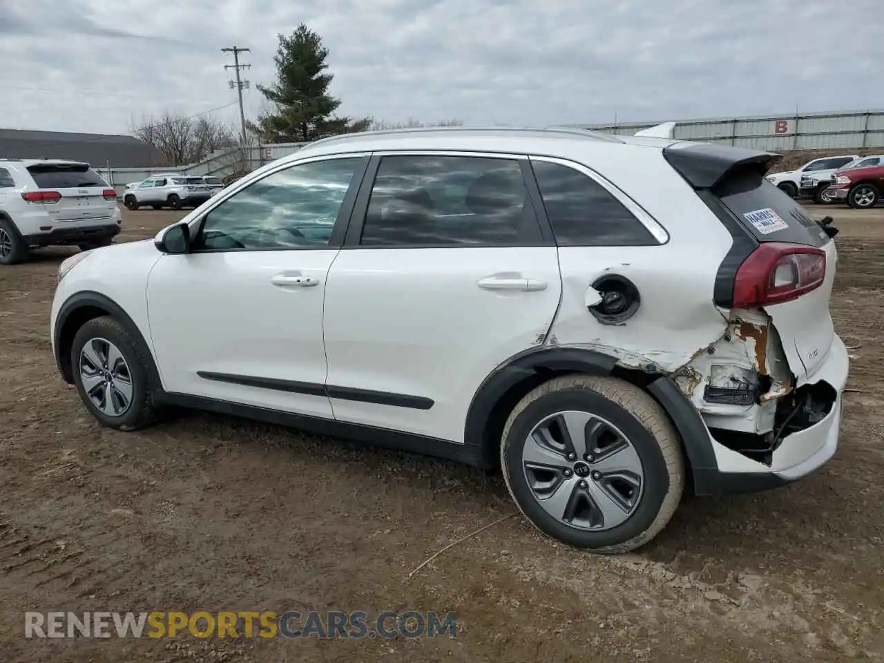 2 fotografías del automóvil dañado KNDCB3LC7K5266099 KIA NIRO 2019