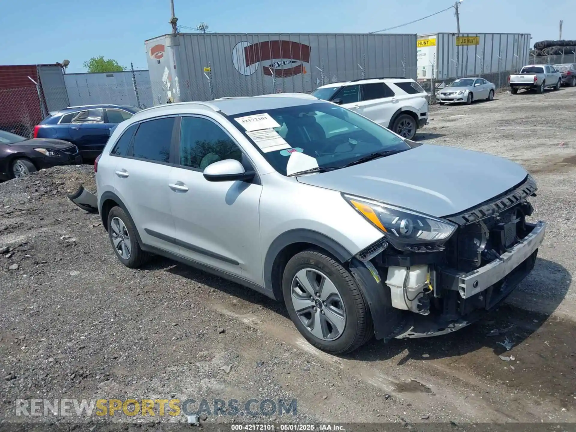 1 Photograph of a damaged car KNDCB3LC0L5360696 KIA NIRO 2020