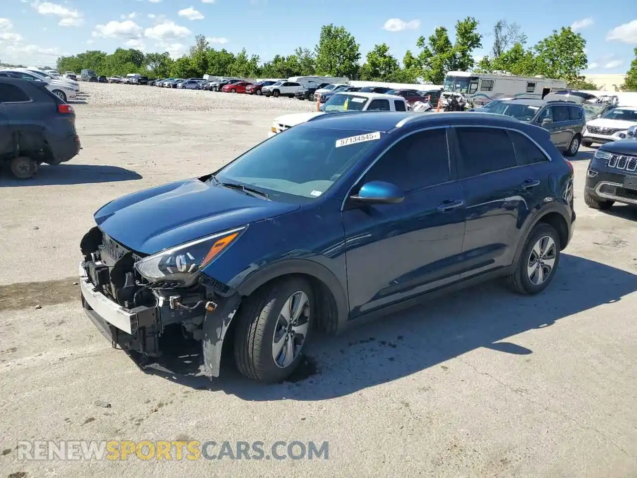 1 Photograph of a damaged car KNDCB3LC2L5361865 KIA NIRO 2020