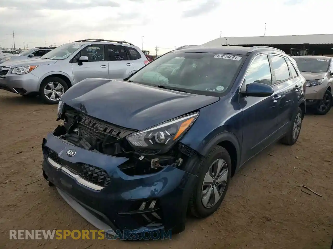 1 Photograph of a damaged car KNDCB3LC6L5433909 KIA NIRO 2020