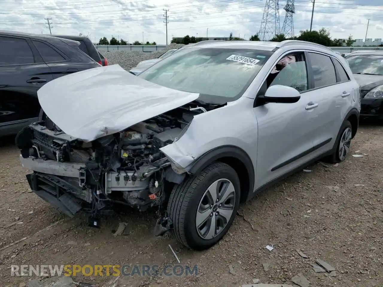 1 Photograph of a damaged car KNDCB3LC6L5438804 KIA NIRO 2020