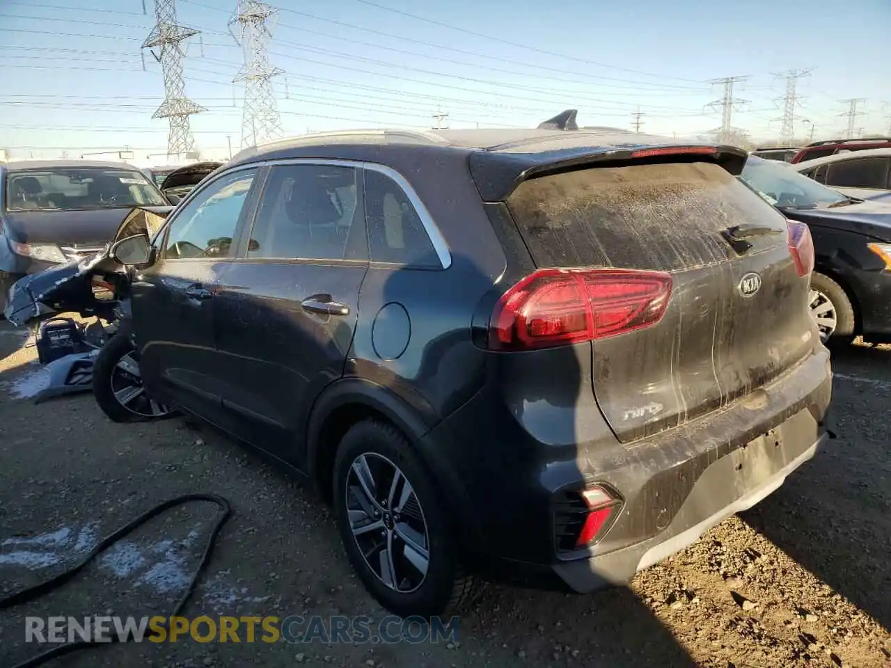 2 Photograph of a damaged car KNDCD3LD1L5387344 KIA NIRO 2020