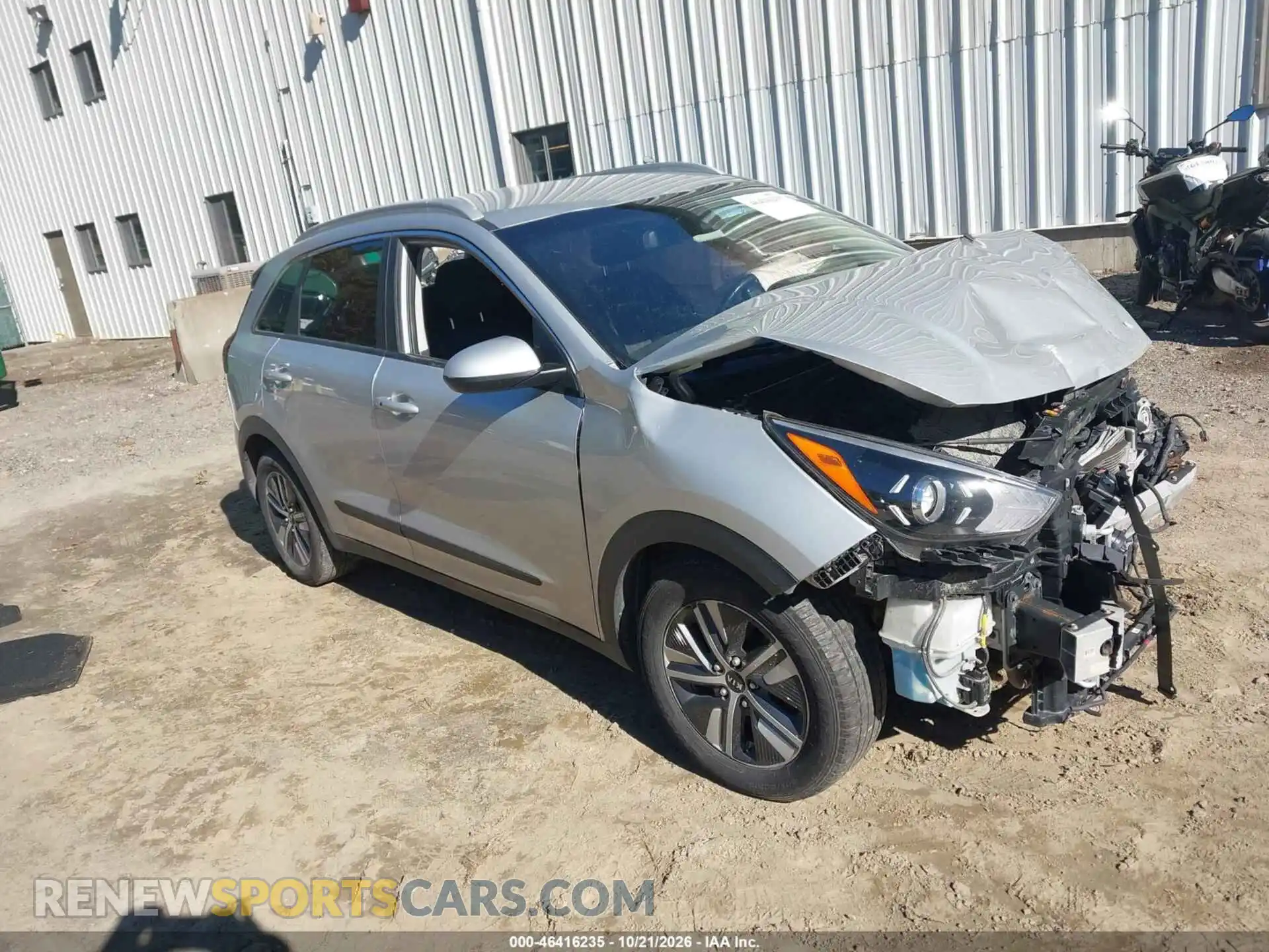 1 Photograph of a damaged car KNDCB3LC5M5469222 KIA NIRO 2021