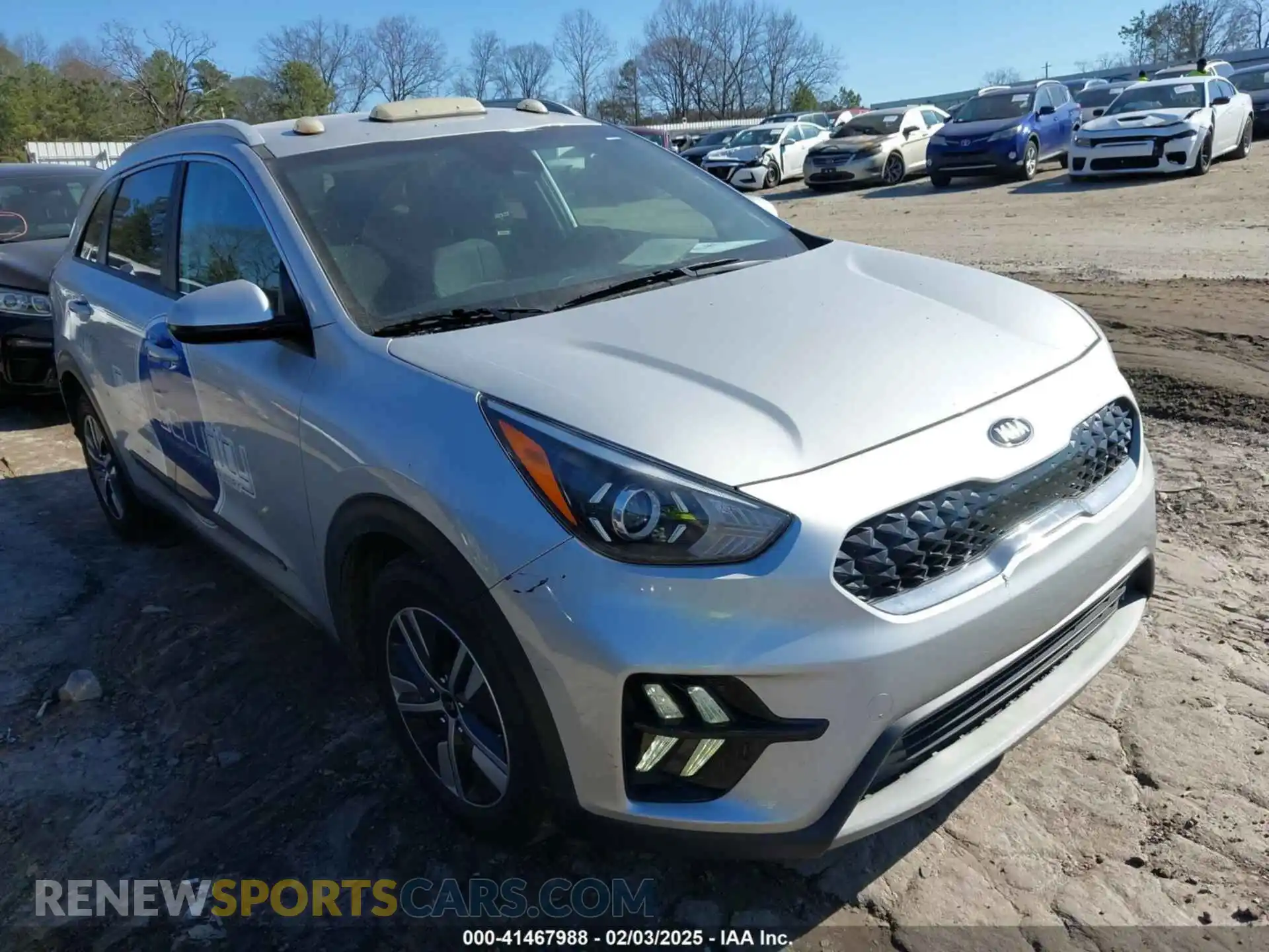 1 Photograph of a damaged car KNDCB3LC9M5467523 KIA NIRO 2021