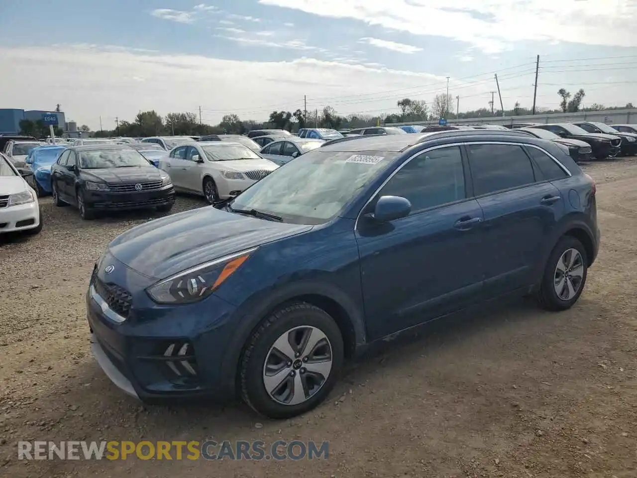 1 Photograph of a damaged car KNDCB3LC9M5487660 KIA NIRO 2021