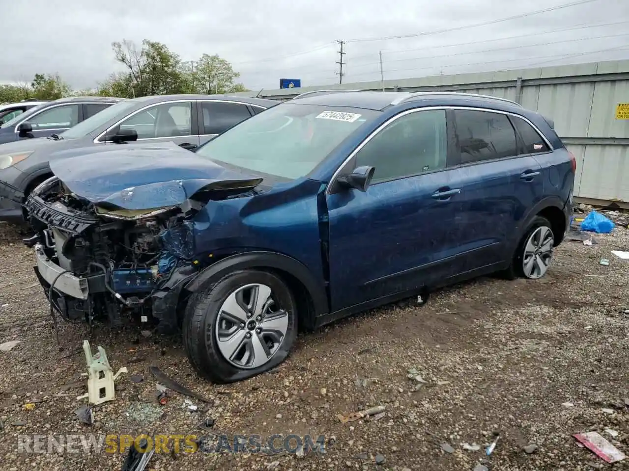 1 Photograph of a damaged car KNDCB3LCXM5471127 KIA NIRO 2021