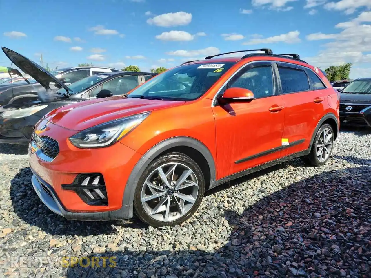 1 Photograph of a damaged car KNDCC3LC5M5480573 KIA NIRO 2021