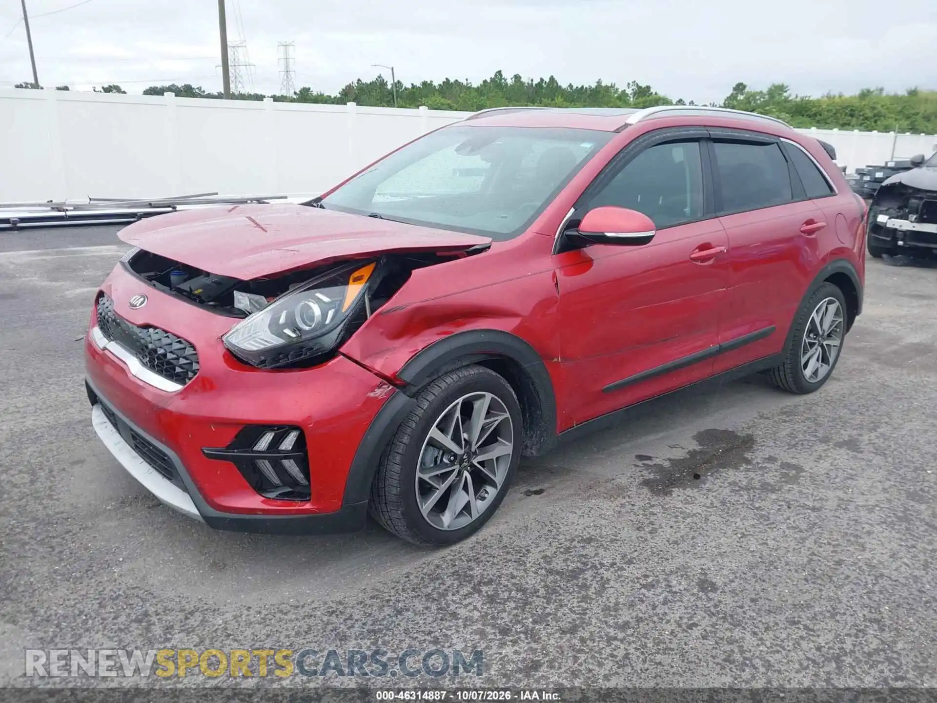 2 fotografías del automóvil dañado KNDCC3LC8M5462777 KIA NIRO 2021