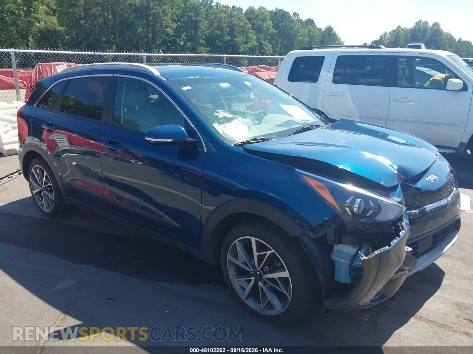 1 Photograph of a damaged car KNDCC3LCXM5462974 KIA NIRO 2021