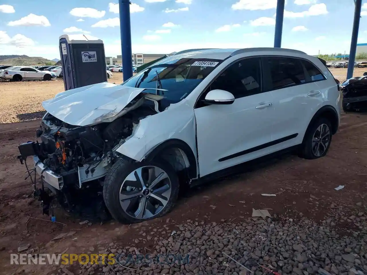 1 Photograph of a damaged car KNDCC3LGXM5107323 KIA NIRO 2021