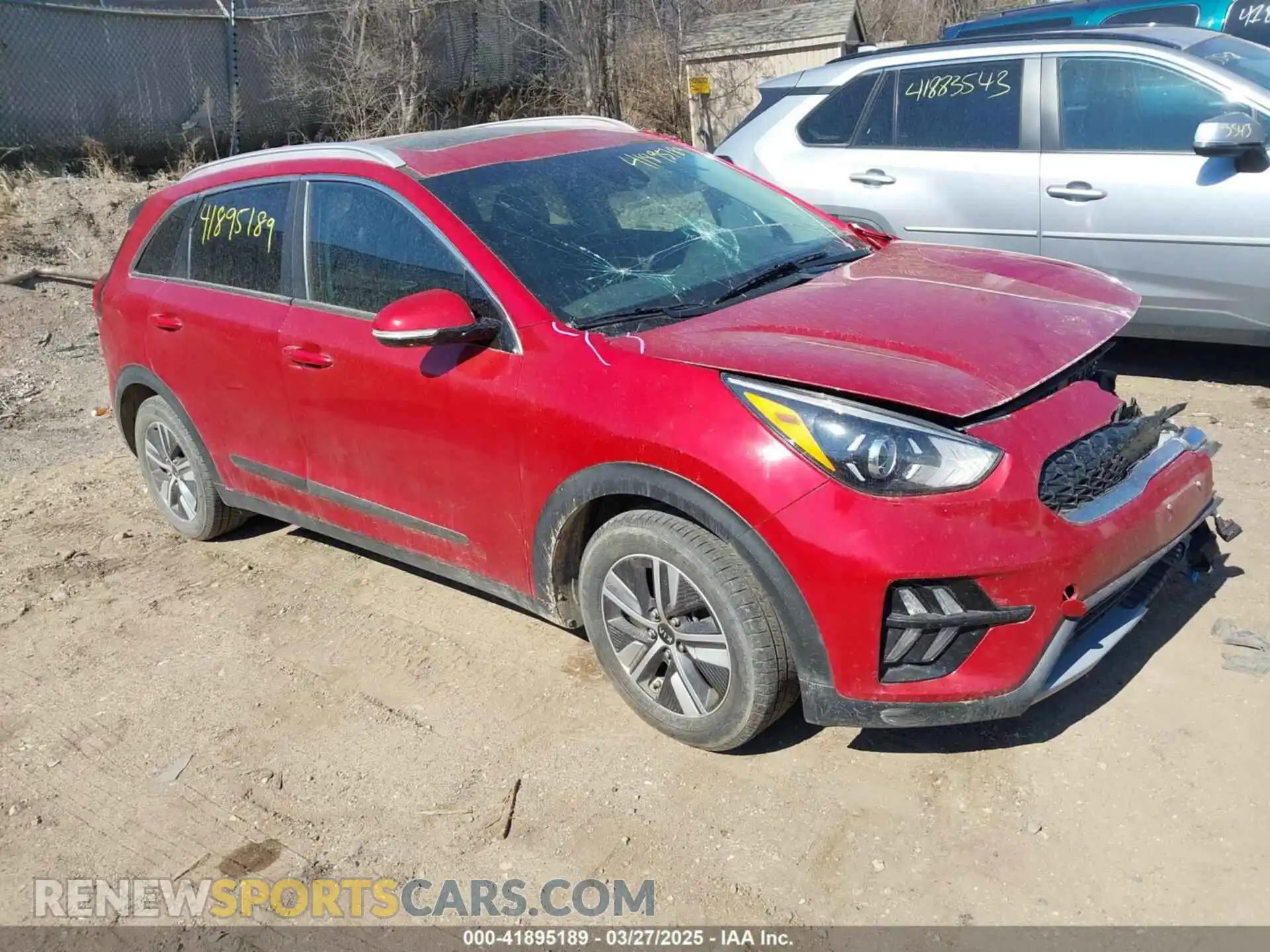 1 Photograph of a damaged car KNDCE3LC0M5482869 KIA NIRO 2021