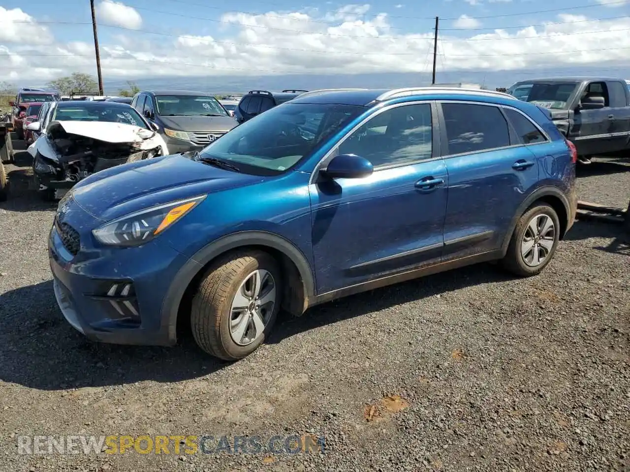 1 Photograph of a damaged car KNDCB3LC6N5500771 KIA NIRO 2022