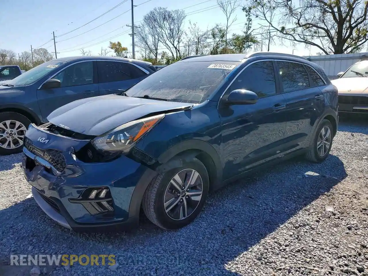1 Photograph of a damaged car KNDCB3LC8N5509004 KIA NIRO 2022