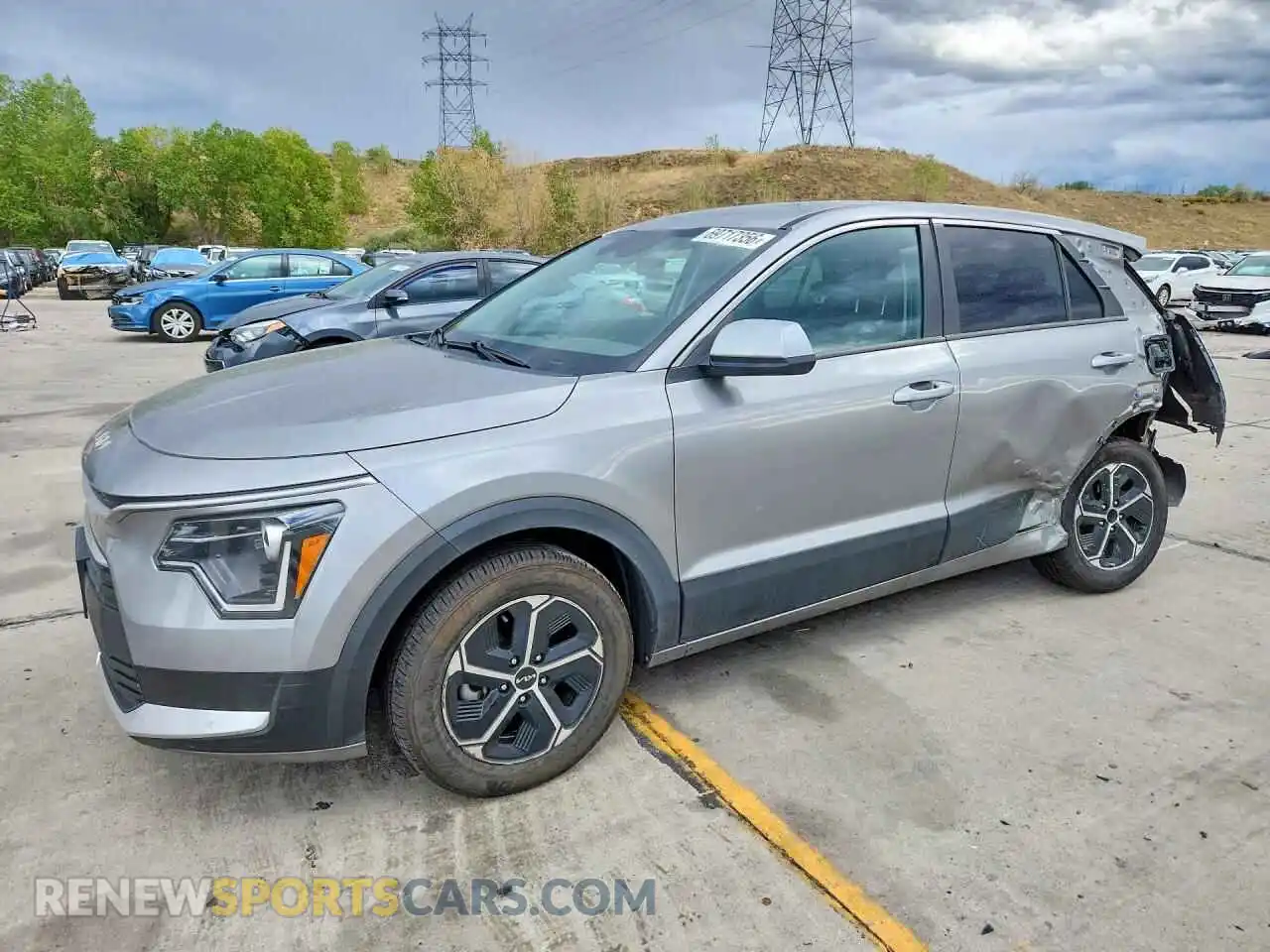 1 Photograph of a damaged car KNDCP3LE1P5061209 KIA NIRO 2023