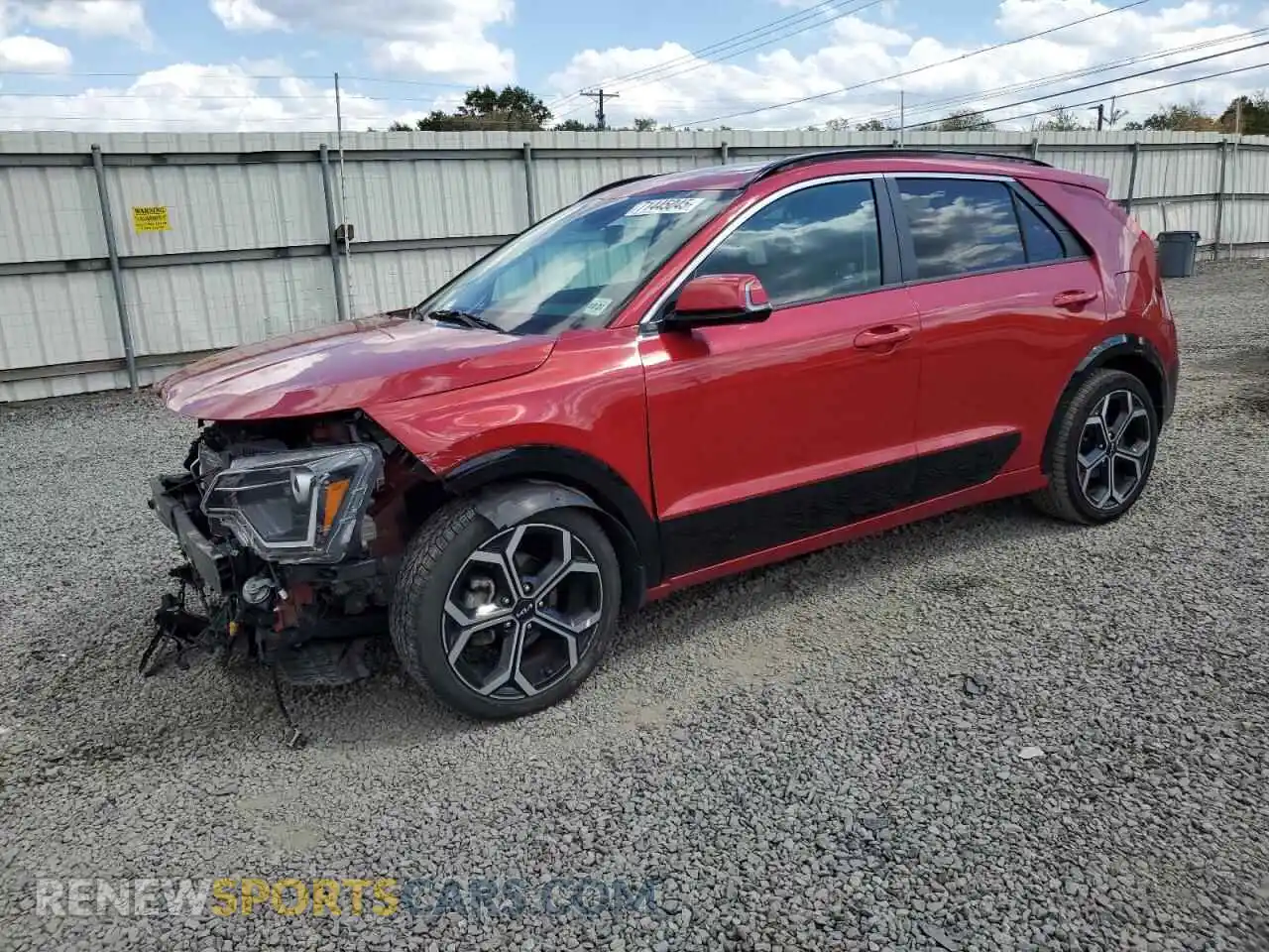 1 Photograph of a damaged car KNDCR3LE4P5035519 KIA NIRO 2023