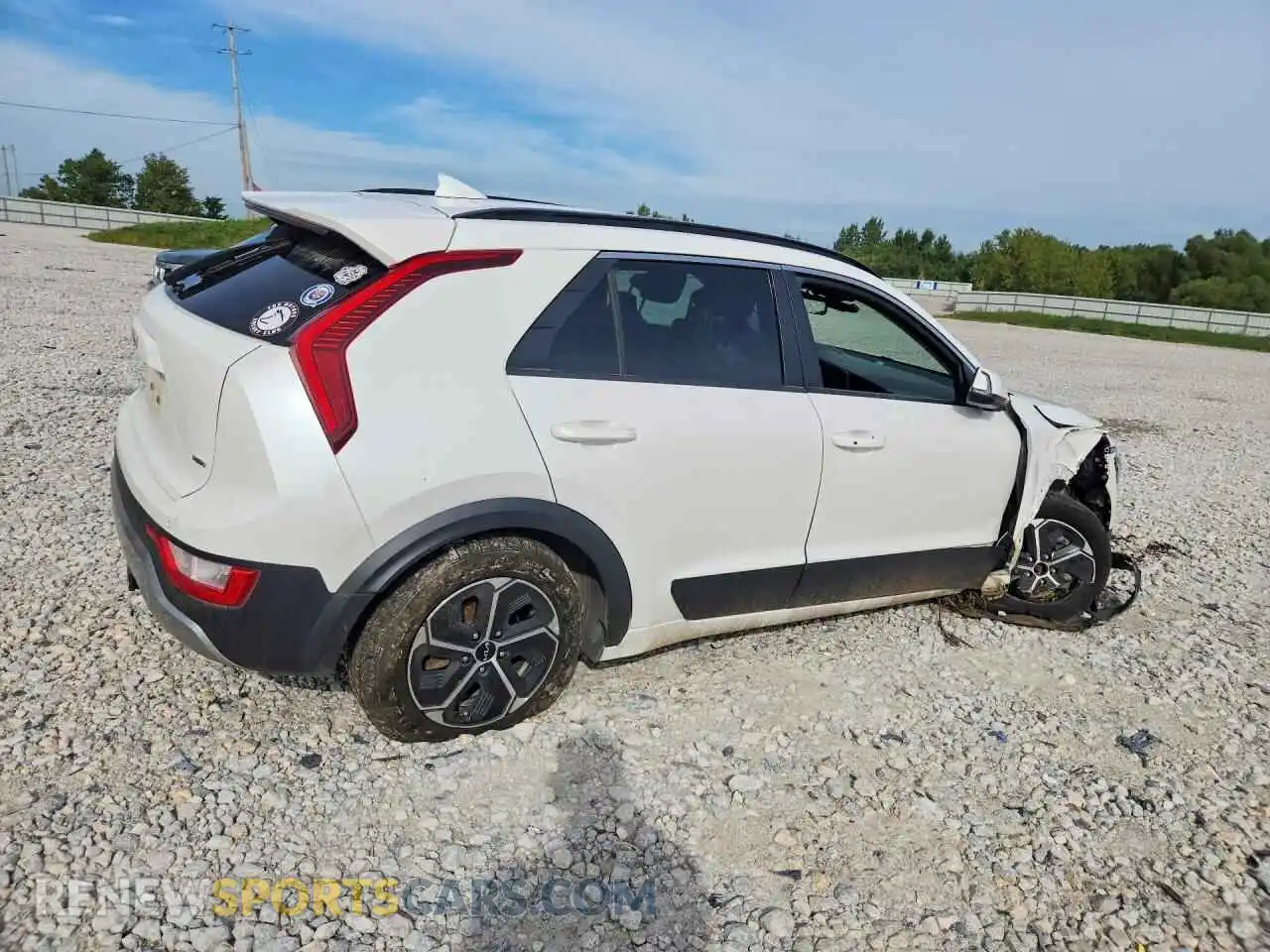 3 Photograph of a damaged car KNDCR3LE4P5057794 KIA NIRO 2023