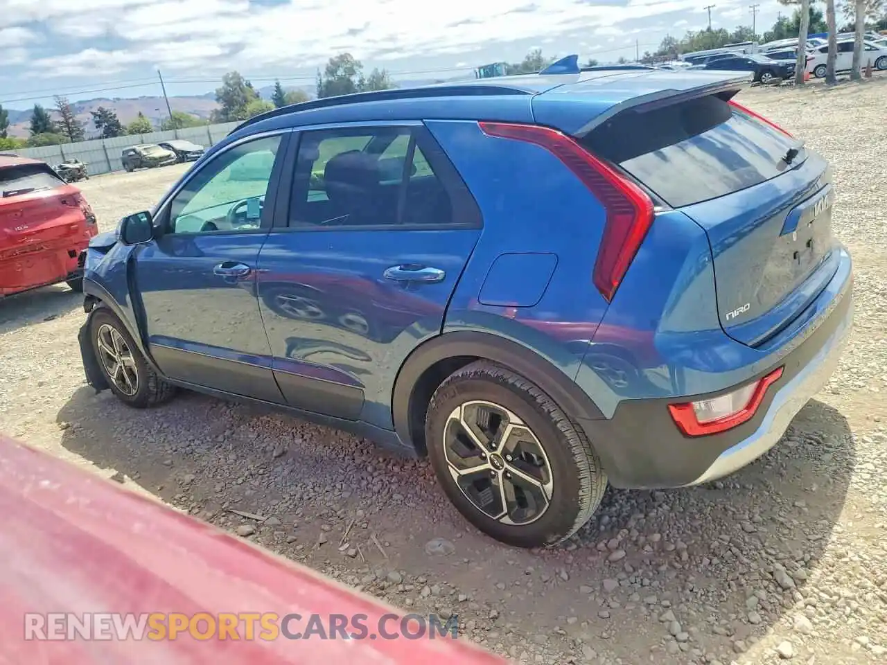 2 Photograph of a damaged car KNDCR3LE6P5037448 KIA NIRO 2023