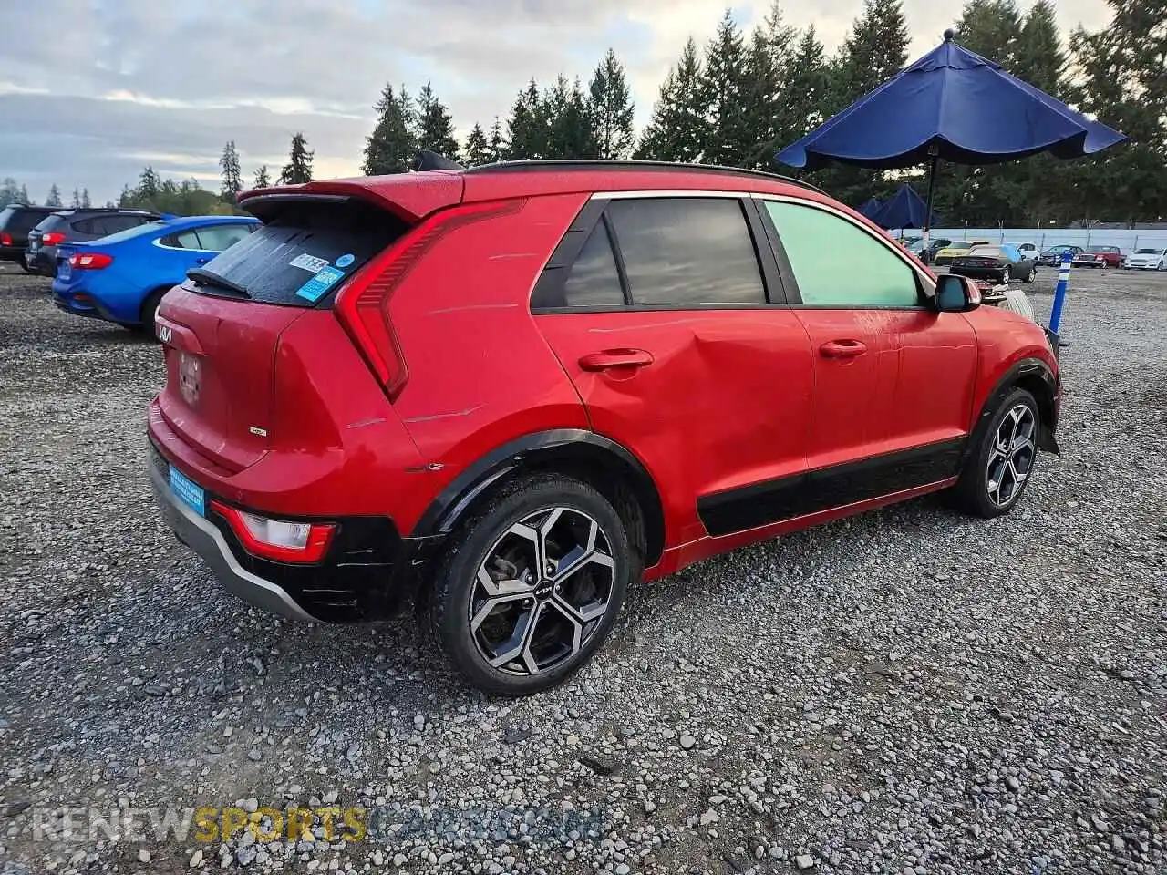 3 Photograph of a damaged car KNDCR3LE8P5106351 KIA NIRO 2023