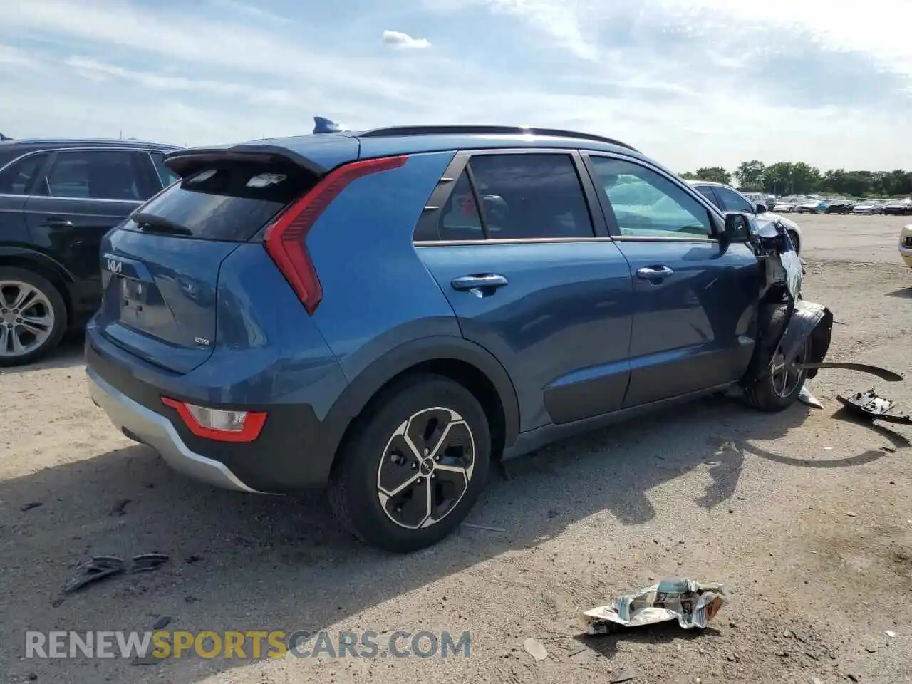 3 Photograph of a damaged car KNDCR3LE9P5097935 KIA NIRO 2023