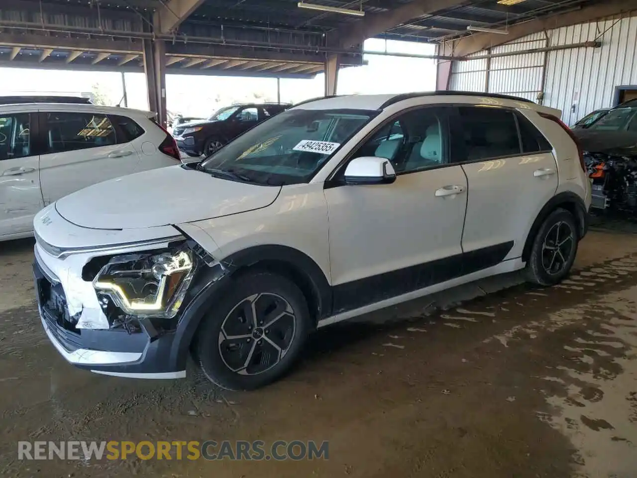 1 Photograph of a damaged car KNDCR3LEXP5046699 KIA NIRO 2023