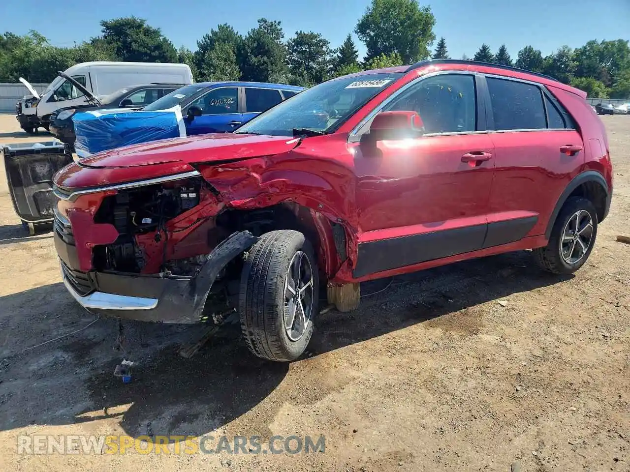 1 Photograph of a damaged car KNDCR3LEXP5069433 KIA NIRO 2023