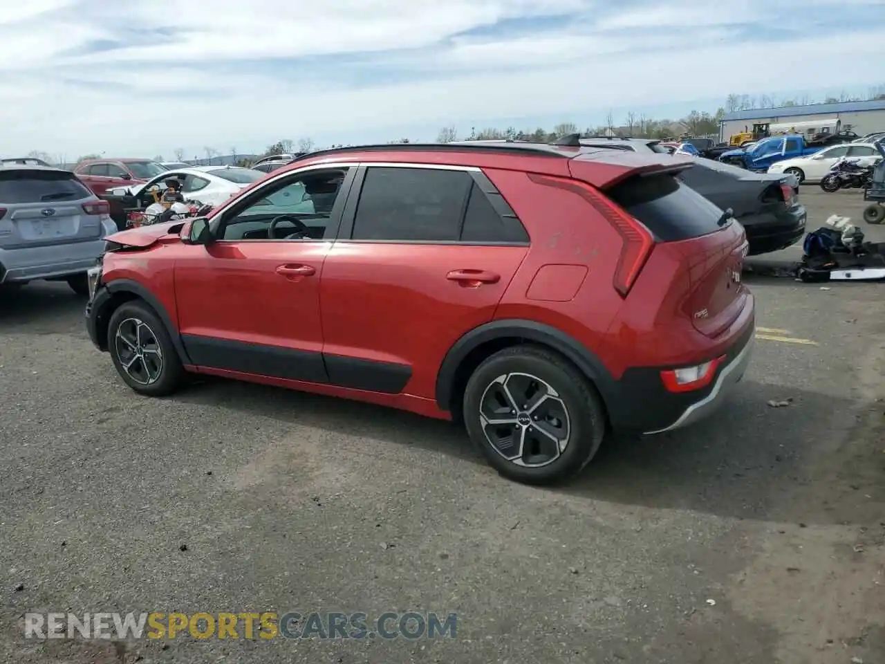 2 Photograph of a damaged car KNDCR3LEXP5080545 KIA NIRO 2023