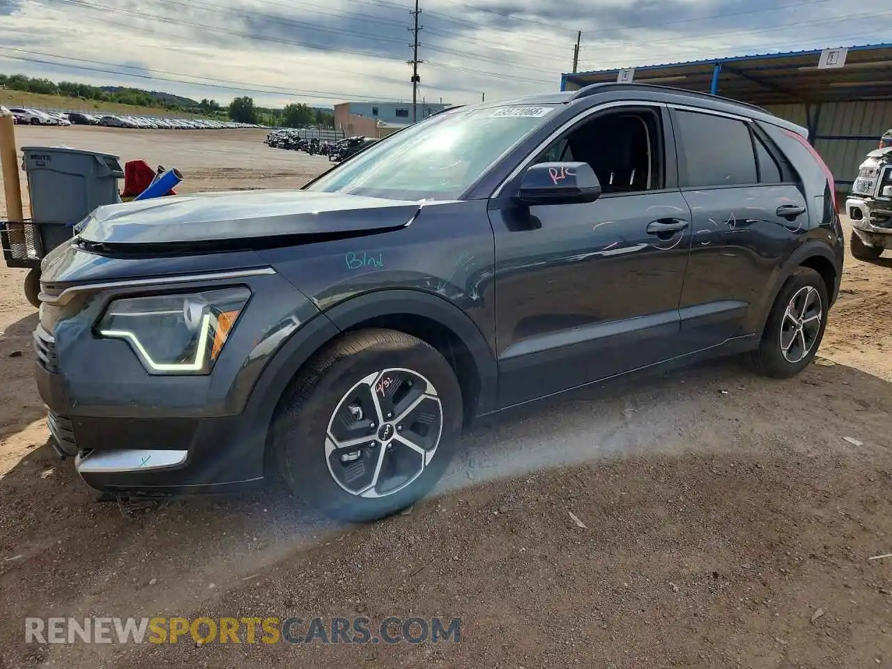 1 Photograph of a damaged car KNDCP3LE0R5178024 KIA NIRO 2024