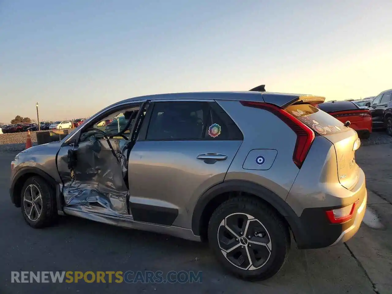 2 Photograph of a damaged car KNDCP3LE8R5121148 KIA NIRO 2024