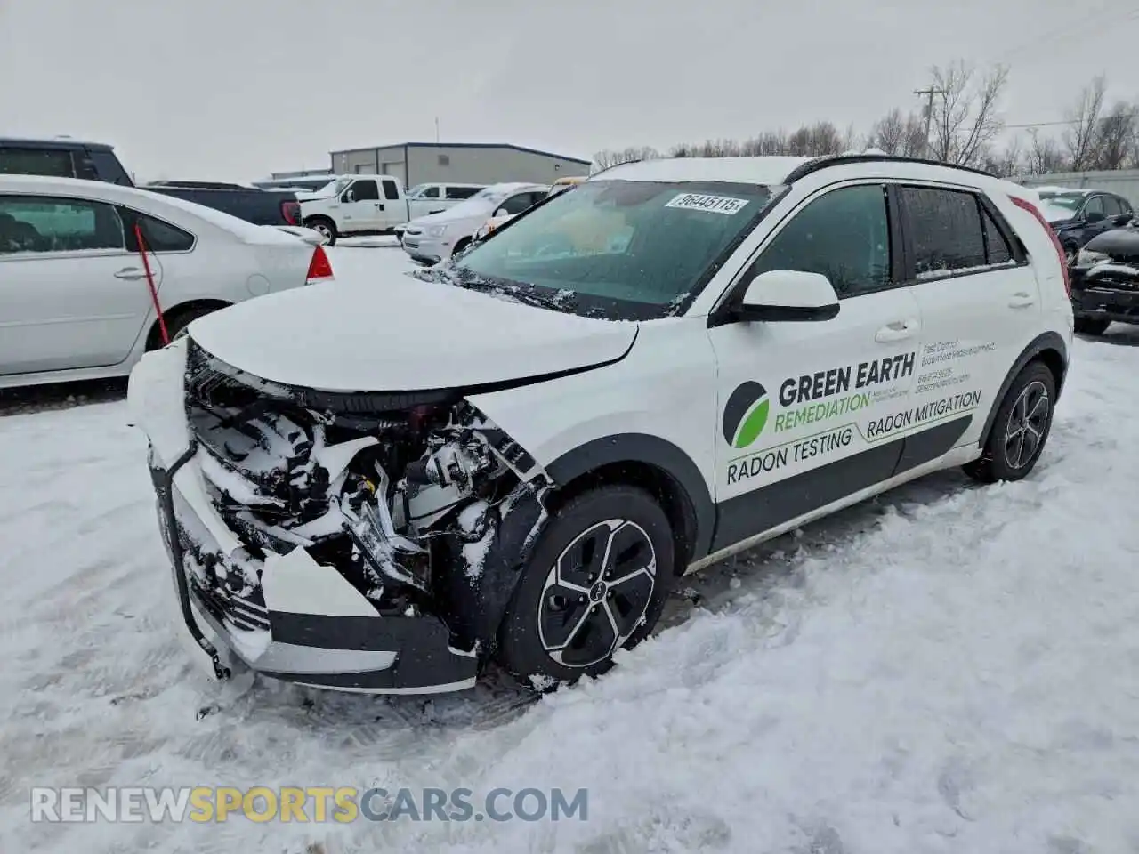 1 Photograph of a damaged car KNDCP3LEXR5143149 KIA NIRO 2024