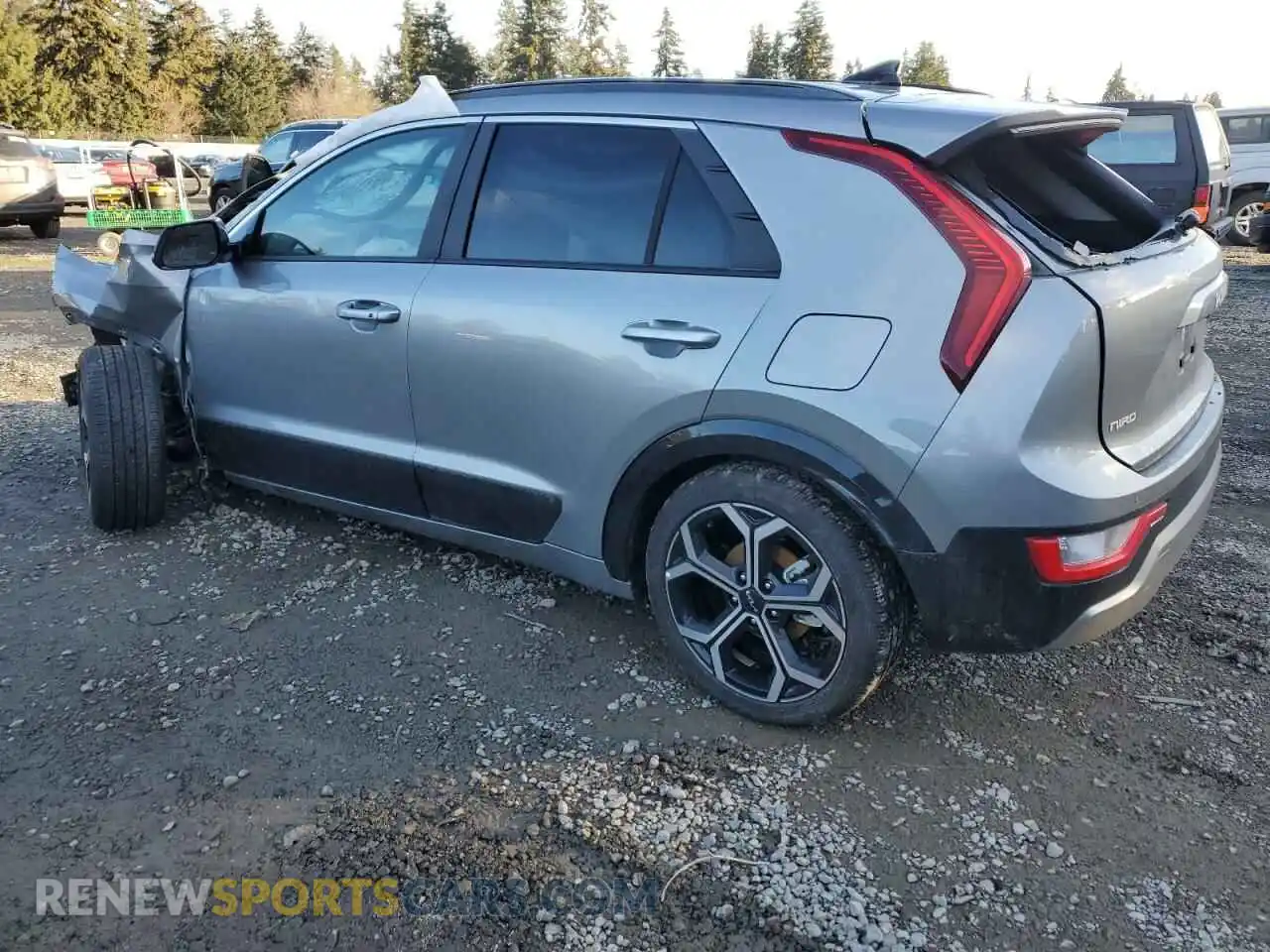 2 Photograph of a damaged car KNDCR3LE0R5138438 KIA NIRO 2024