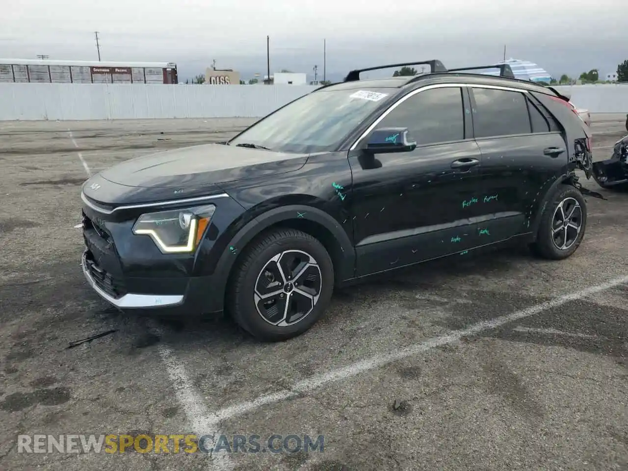 1 Photograph of a damaged car KNDCR3LE9R5147476 KIA NIRO 2024