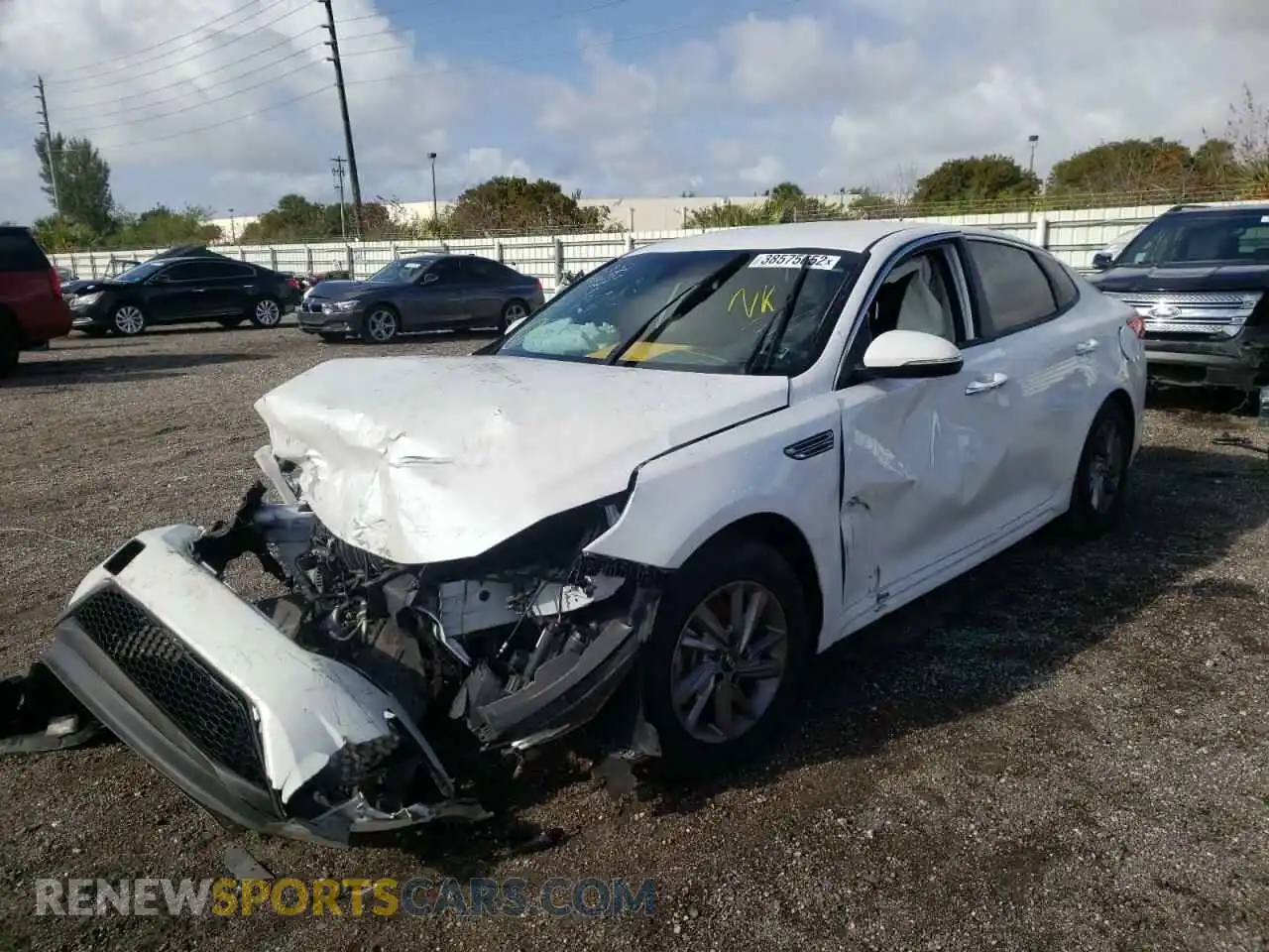 2 Photograph of a damaged car 5XXGT4L31KG287448 KIA OPTIMA 2019