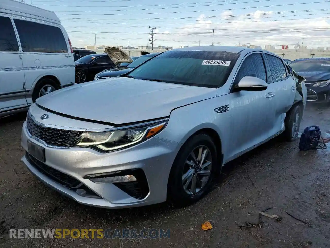 1 Photograph of a damaged car 5XXGT4L31KG344103 KIA OPTIMA 2019