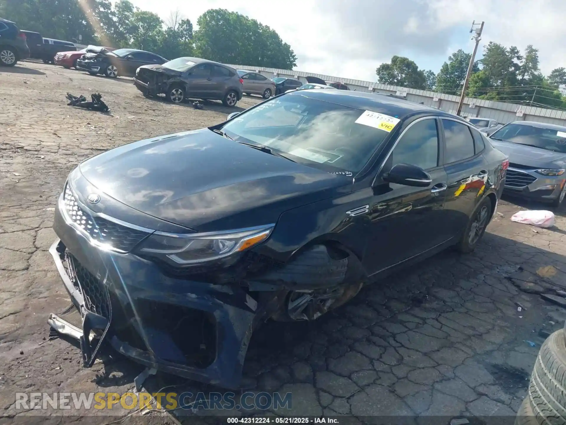 2 Photograph of a damaged car 5XXGT4L35KG344993 KIA OPTIMA 2019
