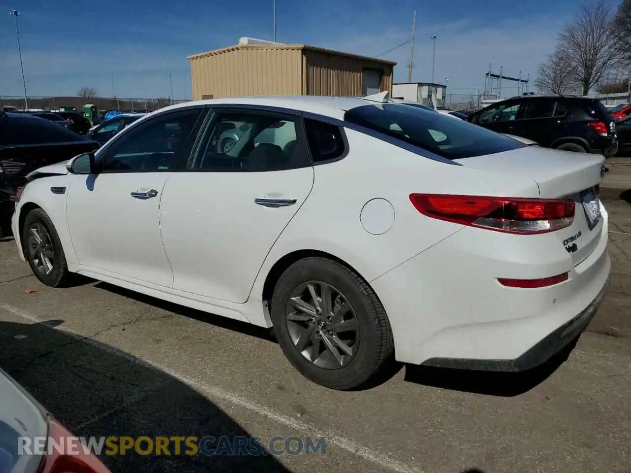 2 Photograph of a damaged car 5XXGT4L35KG348204 KIA OPTIMA 2019