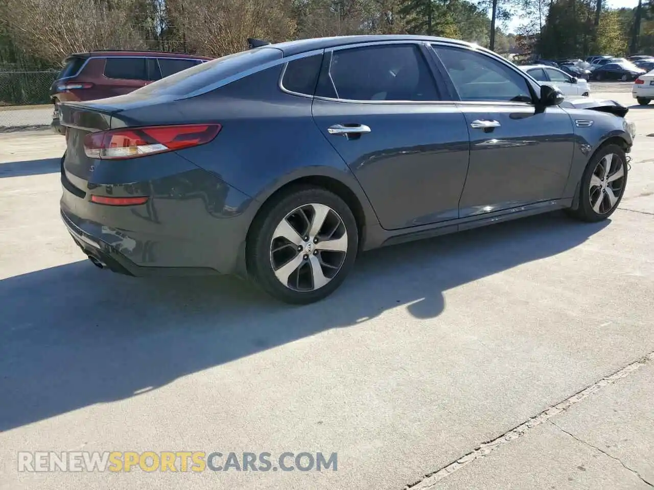 3 Photograph of a damaged car 5XXGT4L36KG294735 KIA OPTIMA 2019