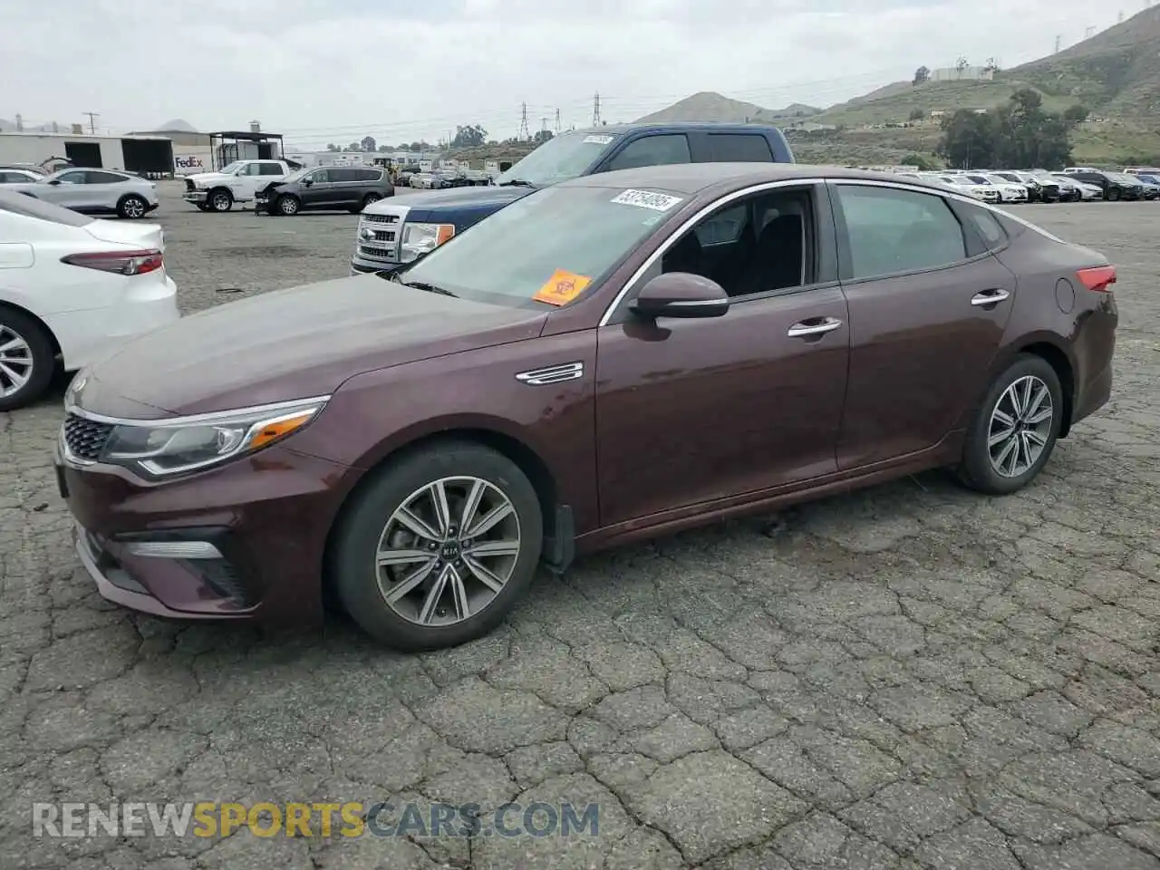 1 Photograph of a damaged car 5XXGT4L36KG367604 KIA OPTIMA 2019